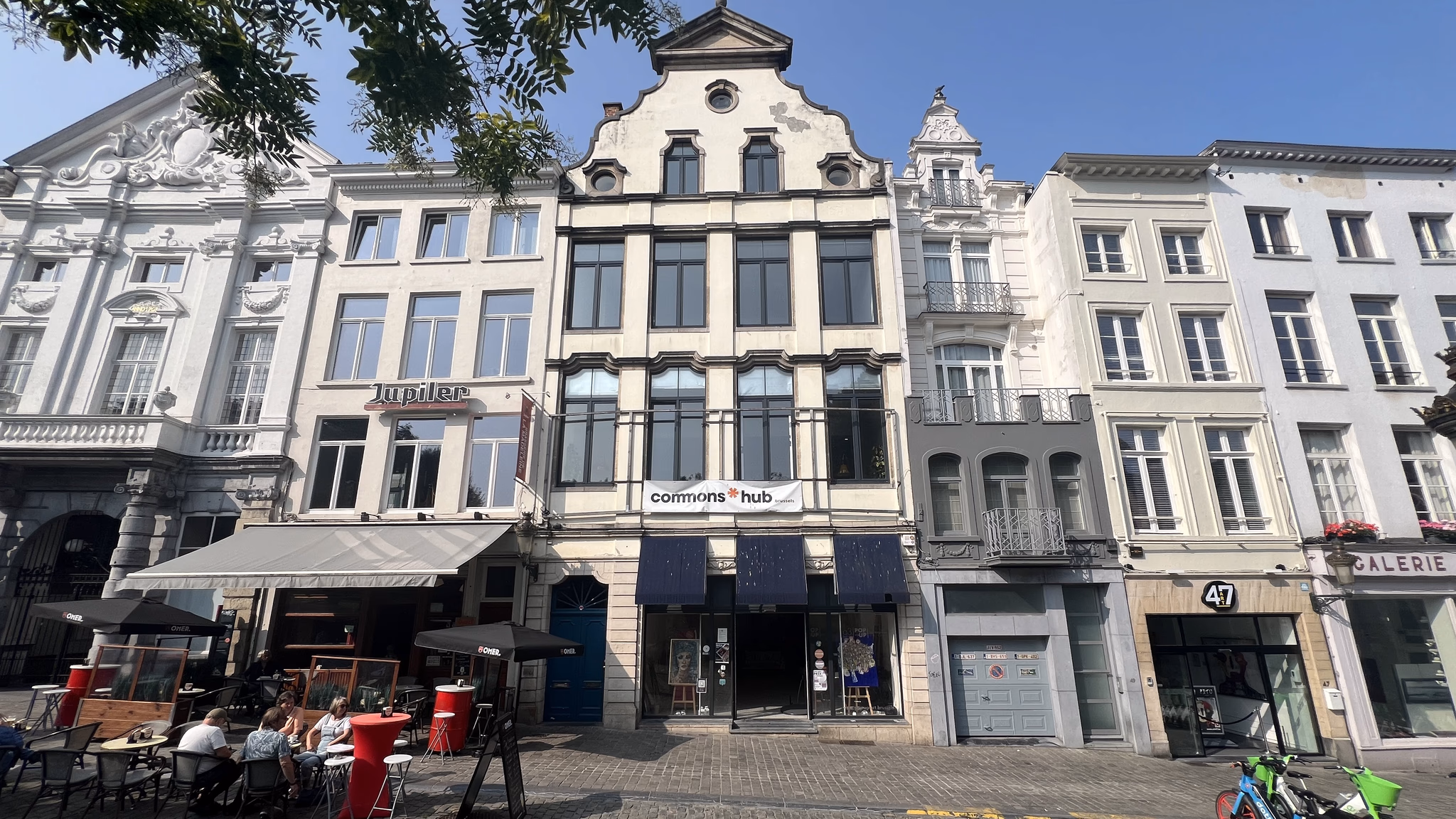 The Commons Hub Brussels facade on Rue de la Madeleine